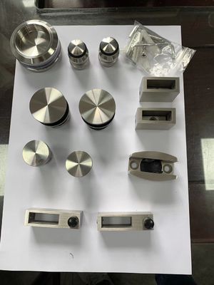 Kit de portas duplas de 6 pés com porta de chuveiro deslizante moderna e instalação de hardware ss304 resistente