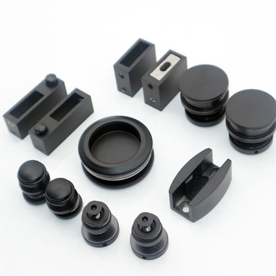 Rodas de 48 mm, chuveiro de ouro, rolos de porta pesada, sistema de hardware de vidro deslizante, kits de estilo americano.