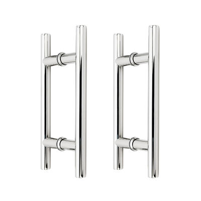 16 "Heavy Duty H Shape Sliding Door Handle para Portas de Chrom duplo lado Push Pull