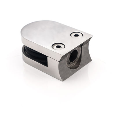 Instalação de parede de aço inoxidável Banheiro Chuveiro Grampos de vidro Grampos de canto quadrados Grampos pesados