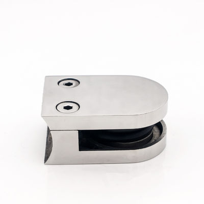 Instalação de parede de aço inoxidável Banheiro Chuveiro Grampos de vidro Grampos de canto quadrados Grampos pesados
