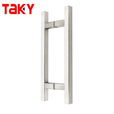 Moderno estilo de design de aço inoxidável chuveiro deslizante porta de vidro puxar alças para hospital