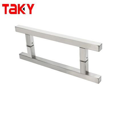 Moderno estilo de design de aço inoxidável chuveiro deslizante porta de vidro puxar alças para hospital