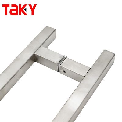 Moderno estilo de design de aço inoxidável chuveiro deslizante porta de vidro puxar alças para hospital