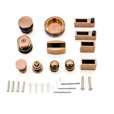 Elegante e elegante Kit de ferramentas de porta de vidro para sistema deslizante de banheiro moderno