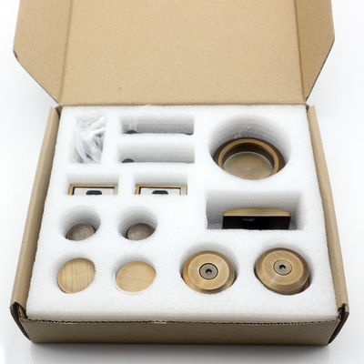 Deslize sua porta do chuveiro sem esforço com o nosso elegante hardware de deslize de aço inoxidável