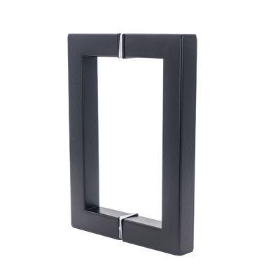 Porta de chuveiro quadrada de aço inoxidável 6 "8" de volta para trás para design de hotel moderno