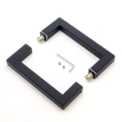 Porta de chuveiro quadrada de aço inoxidável 6 "8" de volta para trás para design de hotel moderno