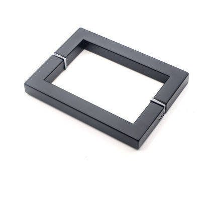 Porta de chuveiro quadrada de aço inoxidável 6 "8" de volta para trás para design de hotel moderno