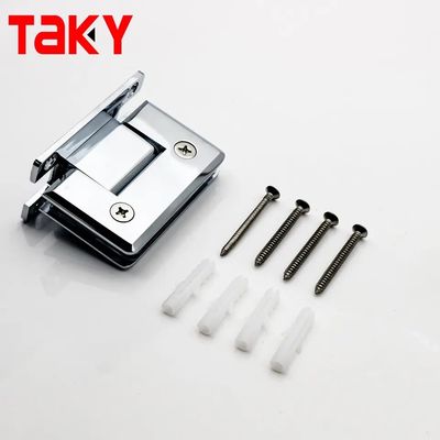 90 graus Polimento de aço inoxidável Tela de chuveiro mole a tela de vidro dobradiças de vidro