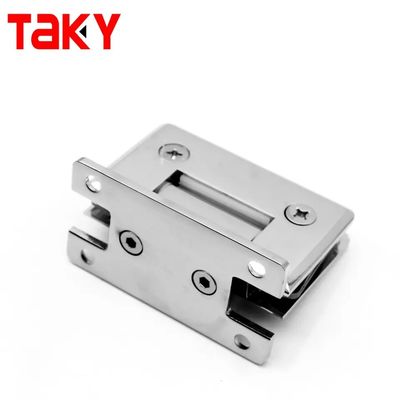 90 graus Polimento de aço inoxidável Tela de chuveiro mole a tela de vidro dobradiças de vidro