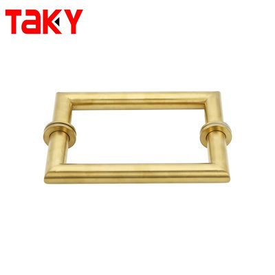Finitura polaca de mão longa da porta de entrada principal com 203*203mm Rose Gold Pull Handle