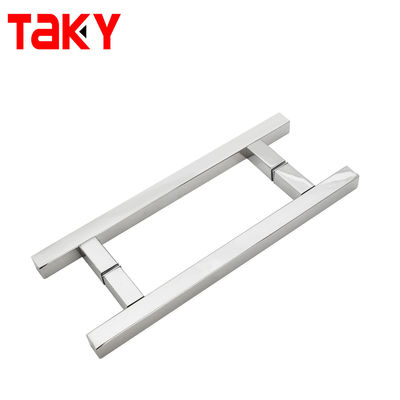 Estilo de design chinês CP Finish H Handle comercial para chuveiro deslizante sem enquadramento Porta de vidro puxar alças
