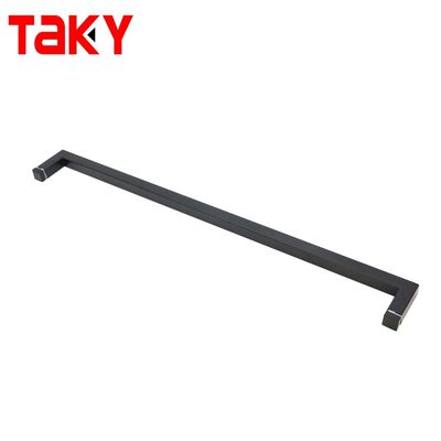 8-12mm espessura da porta aço inoxidável quadrado porta de chuveiro alça com alça
