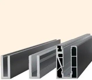 Outro material de bandeja Alumínio canal em forma de U para corrimão de vidro e corrimão de balcão