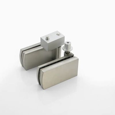 Portão deslizante de vidro dobrável de acabamento satinado/polonês para hardware de divisória de vidro de escritório