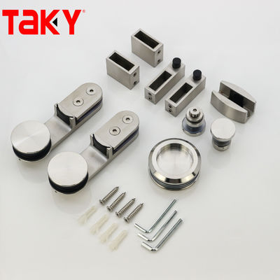 Ferramentas de porta de chuveiro de vidro sem quadro de aço em design minimalista com espessura de 10 mm