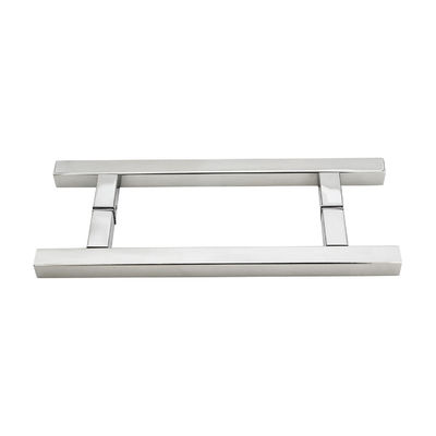 Manobras de portas de chuveiro com acabamento polido manobra de puxa vertical de aço inoxidável e SS 304