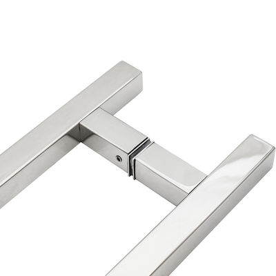 Manobras de portas de chuveiro com acabamento polido manobra de puxa vertical de aço inoxidável e SS 304