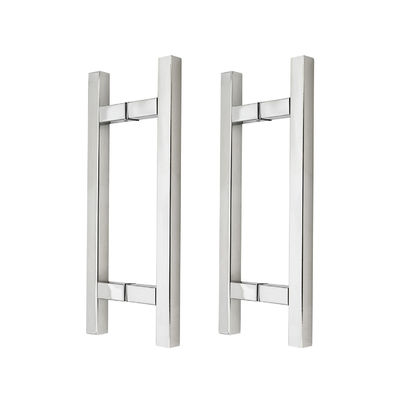 Manobras de portas de chuveiro com acabamento polido manobra de puxa vertical de aço inoxidável e SS 304