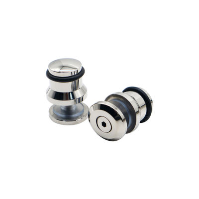 Rodinhos de aço inoxidável sem enquadramento Rodas suspensas Trilha de trilho deslizante Barn Chuveiro Kit de hardware de porta de vidro