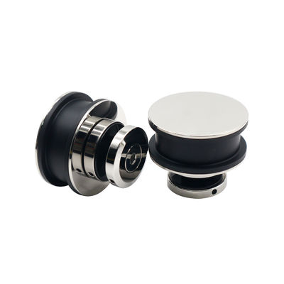 Rodinhos de aço inoxidável sem enquadramento Rodas suspensas Trilha de trilho deslizante Barn Chuveiro Kit de hardware de porta de vidro