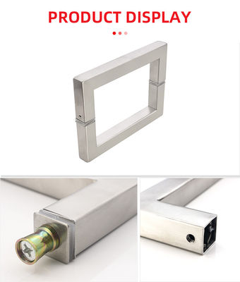 TK-H002 OEM/ODM Porta de vidro de aço inoxidável para portas de vidro Tubos quadrados traseiros