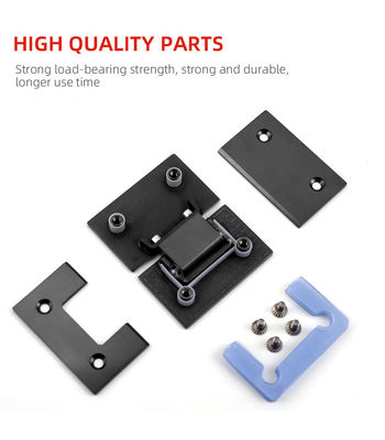 Engrenagens de portas de chuveiro de aço inoxidável adequadas para 800-1200MM Largura da porta 5-6MM espessura