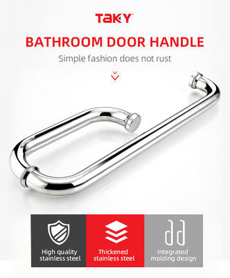 Customização Alumínio Duche Screen Porta de vidro de manobra com espessura de 0,5 mm e BN Finish