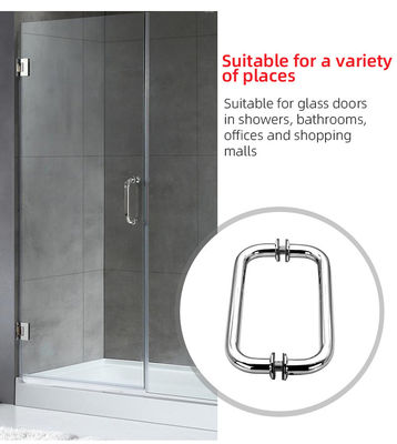 Ferradura de chuveiro de aço inoxidável em PSS/Matte Black/Stain Finish para hardware de porta de chuveiro
