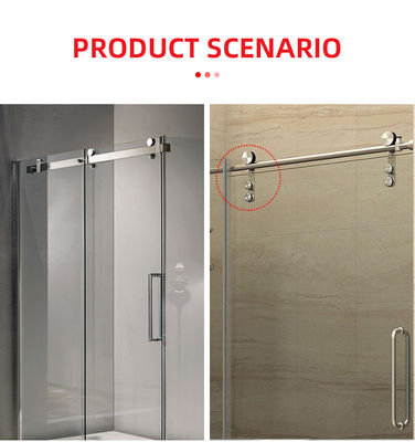 Conjunto de equipamento de deslizamento de tela de vidro funcional de banheiro com quadro de aço inoxidável 304