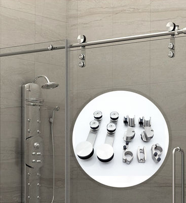 Conjunto de equipamento de deslizamento de tela de vidro funcional de banheiro com quadro de aço inoxidável 304
