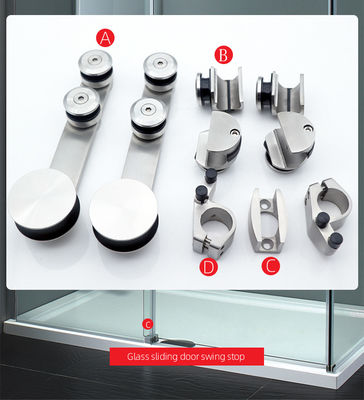 Salão de chuveiro deslizante Acessórios de porta de vidro Sistema de equipamentos Conjunto em prata/preto/ouro