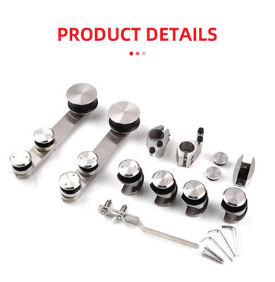 Caixa de vidro de 12 mm Taky Sistema de banheiro redondo Hardware Porta de vidro deslizante Acessório Kit de gabinete de chuveiro
