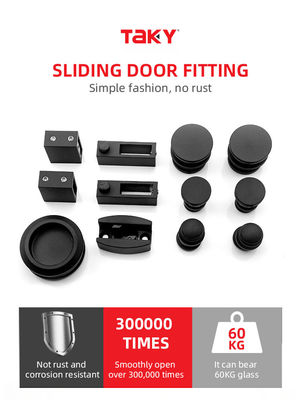 Sistema de porta de chuveiro de vidro com hardware de porta de celeiro de prata Design sofisticado