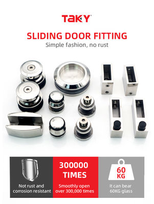 Banheiro Vidro Hardware Porta Deslizante Acessórios Sem Quadro Estilo de Design Moderno Longa Vida