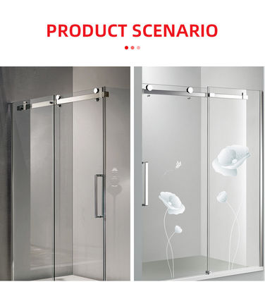 Kit de ferramentas de porta de vidro deslizante de liga de zinco sem quadro de alta qualidade