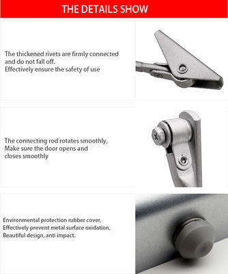 45-65kg Peso máximo da porta Fechador automático de sensor de porta para todas as portas de metal, aço e plástico