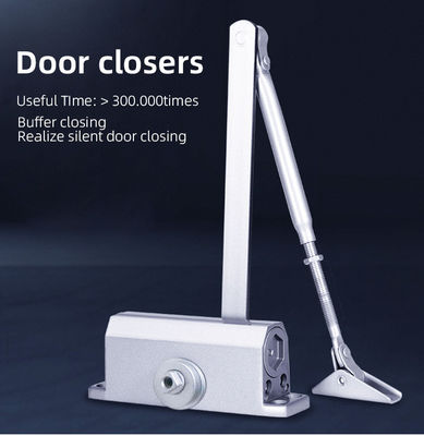 Fechador de porta automático hidráulico de ferro ajustável de duas velocidades para todas as portas metálicas e plásticas