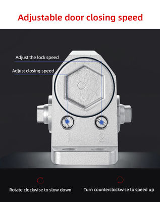 Fechador Hidráulico de Porta em Alumínio para Serviço Pesado 60KG Velocidade Ajustável