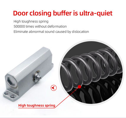 Fechador Hidráulico de Porta em Alumínio para Serviço Pesado 60KG Velocidade Ajustável