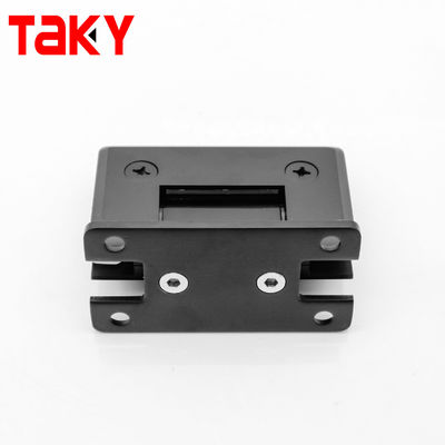 China Gráfico Matt preto 90 graus parede para vidro 10 mm chuveiro pinça de porta de vidro