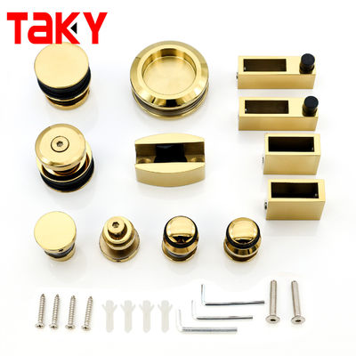 Ferramentas de portas deslizantes de vidro sem quadro de aço inoxidável Kit de ferramentas de portas deslizantes de chuveiro de vidro