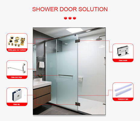 Faixa de vedação de porta de chuveiro de PVC transparente de 10 mm Negro transparente