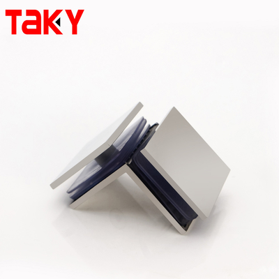 Braçadeira de canto de vidro sem moldura de 90 graus em aço inoxidável 304