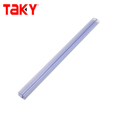 Faixa de vedação de porta de chuveiro de PVC transparente de 10 mm Negro transparente