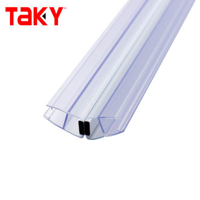 Faixa de vedação de porta de chuveiro de PVC transparente 10 mm impermeável
