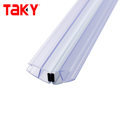 Faixa de vedação de porta de chuveiro de PVC transparente 10 mm impermeável