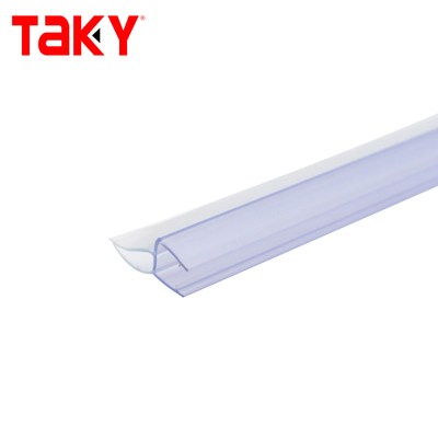 Faixa de vedação de porta de chuveiro de PVC transparente 10 mm resistente à água