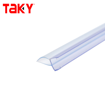Faixa de vedação de porta de chuveiro de PVC transparente 10 mm resistente à água